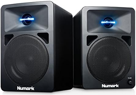 Numark NWave 360 |60 W Active Desktop DJ Speakers with Tweeter LED Illumination