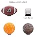 YYST Black Ball Display Stand Pedestal for Basketball Football Soccer Rugby, No Ball - 4/PK
