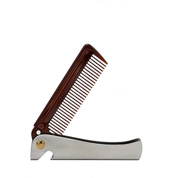 Amazon Com Usvsu Men S Oil Hair Comb Stainless Steel Folding