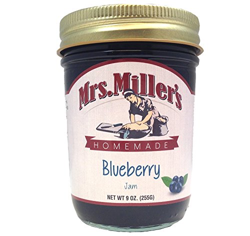 Favorite Berries Gift Assortment Box - 3 Jar Sampler, Variety Pack of Blueberry & Boysenberry Jam, and Elderberry Jelly (9 oz full-sized jars) by Mrs. Miller's in a Gold Scroll Gift Box by Jarosa Gif - Thumbnail 4