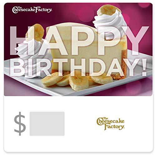 The Cheesecake Factory Birthday Banana Cheesecake Gift Cards Email