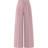 ZESICA Women's Wide Leg Dress Pants 2026 High Waisted Business Casual Palazzo Pants Work Office Slacks Trousers