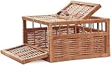 e-wicker24 Wicker Pigeon Basket Natural Woven Carrier for Transport Large Bird view 3