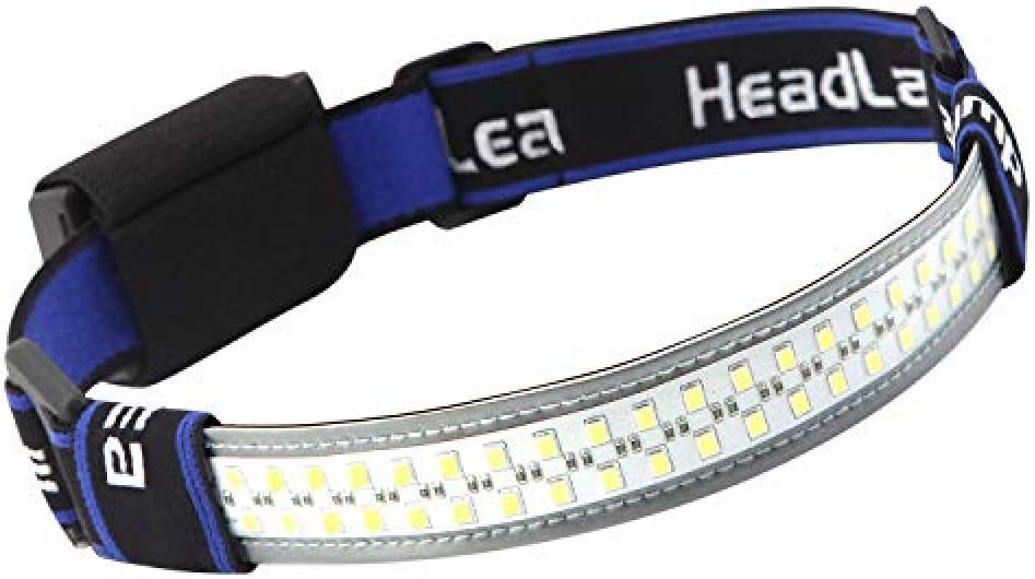 Anazalea 40 Led Headlamps for Adults, Wide Angle Led Headlamp, Broadbeam Led Headband Headlamp, Headlamps Led with Elastic Headband and Smart Touch Adjustable Brightness - - 