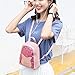 Fashion Sequin Lady Shoulders Small Backpack Letter Purse Mobile Phone Messenger Bag (Pink)