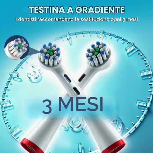 ELYCO 12 Pack Soft Toothbrush Heads Compatible with Oral-B iO, Pack of 12 with 4 Dust Caps and Coloured Rings for Electric Toothbrush Series iO 2 3 4 5 6 7 8 9 10 Series