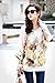 Lowpricenice Women Chiffon Shirt Bohemian Oversized Blouse 4237 (L)
