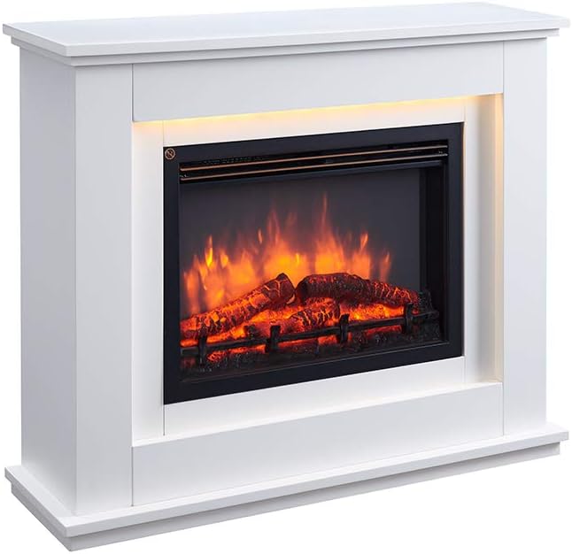 RICHEN Chimenea eléctrica Baldur - Chimenea independiente con