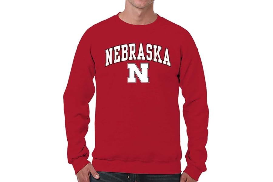 Campus Colors NCAA Adult Arch & Logo Soft Style Gameday Crewneck Sweatshirt - Officially Licensed Product