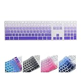 All-inside Ombre Purple Keyboard Cover for iMac Wired USB Keyboard