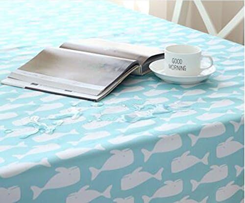NATIVEDEN Tablecloth Waterproof Spillproof Wrinkle-Free Polyester Fabric Dust-proof Table Cover for Kitchen Dinning Tabletop Decoration