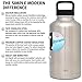 Simple Modern Water Bottle, 40oz Lid, Simple Stainless (SUMMIT-HANDLE)
