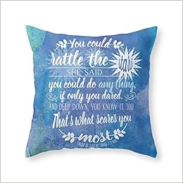 Society6 Throne Of Glass By Sarah J Maas Book Quote Rattle The Stars Throw Pillow Indoor Cover 20 X 20 With Pillow Insert Amazon Com Books