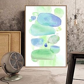 Floating Framed Canvas Wall Art for Living Room, Bedroom Watercolor Canvas Prints for Home Decoration Ready to Hang - 16x24 inches