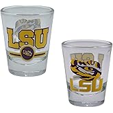 Boelter Brands Licensed NCAA Letterman 2oz Shot Glass (Louisiana State Tigers)