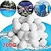 Hbitsae 1.5 lbs Pool Filter Balls Media Filters Environmental Protection Filter Media for Swimming Pool Aquarium Filters Alternative to Sand(1.5 Lbs Filter Balls is Equivalent to 50 Lbs Filter Sand)