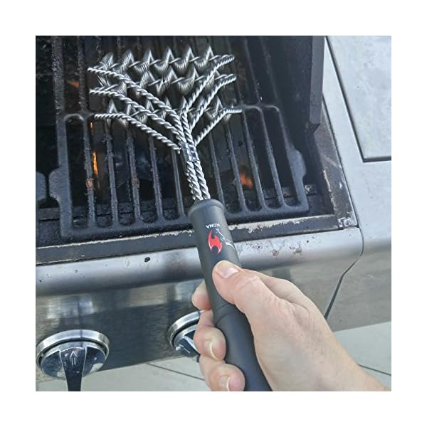 Kona Safe/Clean Grill Brush Bristle Free BBQ Grill Brush 100 Rust