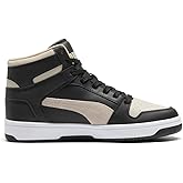 Puma Men's Rebound Layup Sneaker, Black-Desert Dust, 10