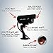 Sureina Waterproof Fake Security Black Metal Look CCTV with Realistic Simulated LEDs, Blinking Red Light