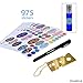 Kare & Kind Essential Oil Bottle Sticker Kit - Includes: 975x Essential Oil Bottle Labels (in 4 Different Sizes), 1x Metal Tool for Opening/Sealing Essential Oil Bottles and 1x Pen for Label Writing