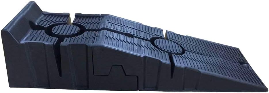 KATSU Tools Plastic Car Ramp, 5 Ton Capacity, Light Weight, Detachable, Anti-skid Surface, 91.5 cm x 31.0 cm x 21.5 cm