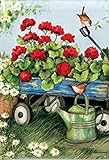 BreezeArt Geraniums by the Dozen Garden Flag 31103