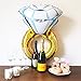 JETTINGBUY 6Pack Balloons Set - 4Pcs Diamond Ring Balloons + Champagne Bottle and Goblet Balloons, for Wedding Anniversary Engagement Bachelorette Party Decorations