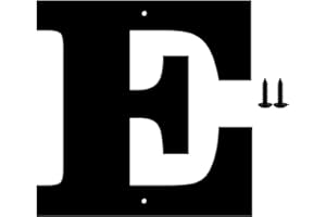 SANSHAOYE 3 Inch House Numbers and Metal Letters for Outdoor Signs – Coated Address Letters for Garden, Door, and Mailbox Decoration, House Letters for Outside with Easy Installation Nail Kit (Letter E)