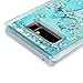 Galaxy Note 8 Case, Quicksand Liquid Case 3D Glitters Shiny Bling Moving Stars Ultra Thin Soft TPU Shockproof Bumper Floating Case Cover for Samsung Galaxy Note 8, Blue Butterfly
