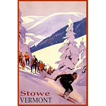  Winter Sports Stowe Ski Mountain Vermont