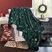 Exclusivo Mezcla Starry Flannel Fleece Large Throw Blanket, Golden Snowflakes& Stars( 50
