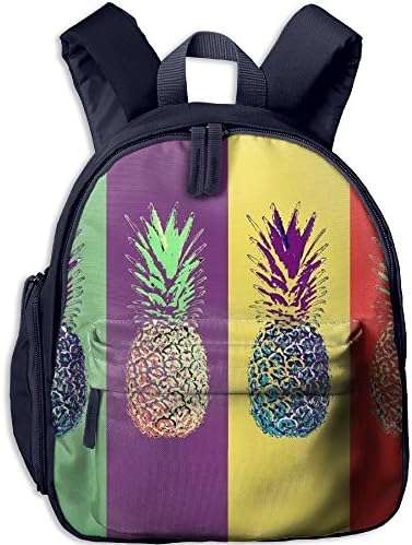 Casual Lightweight Canvas Backpacks Pineapple Bookbag Shoulder Bag School Backpack For Kids