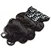 SHOWJARLLY Wavy Clip in Hair Extensions Human Hair 7Pcs/120g 24