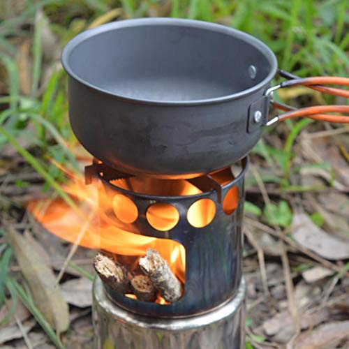  Euone  Stainless steel furnace Clearance Sale , Barbecue BBQ Chimney Starter Charcoal Grill Steel Rapid Quick Fire Lighter - Thumbnail 2
