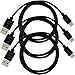 Micro USB Cable 6.6ft (2m) 3 Pack - Micro B to USB 2.0 A High Speed - Fast Data Sync Charging Cord - Charge Samsung, HTC, LG, Nexus, Motorola, Sony, Android Smartphone, Cell Phone & Tablet
