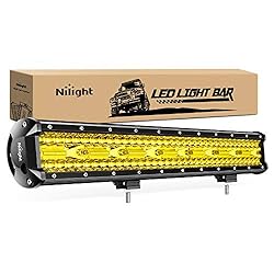 Nilight 420W 20Inch Amber Lights Triple Row Flood
