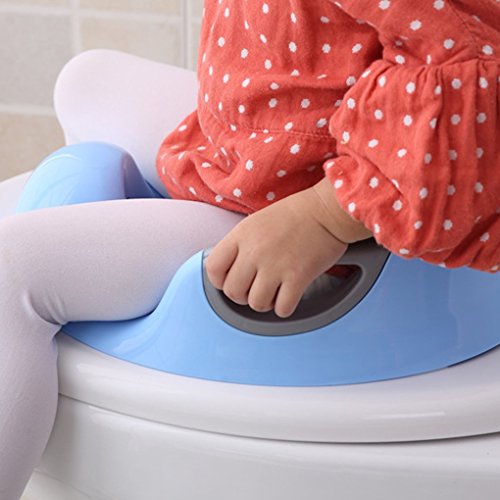 OmkuwlQ Baby Portable Toilet Seat Girl Boy Potty Training Safe Portable Urinal Mat Chair with Grab Handles