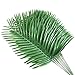 12pack Palm Leaves Branches for Palm Sunday Artificial Plants Fake Palms Frond Tropical Plant for Floral Arrangement Hawaiian Jungle Beach Wedding Party (12, Light Green)
