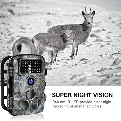 image for FUNSHION Trail Game Camera, 16MP 1080P Trail Cameras with Night Vision