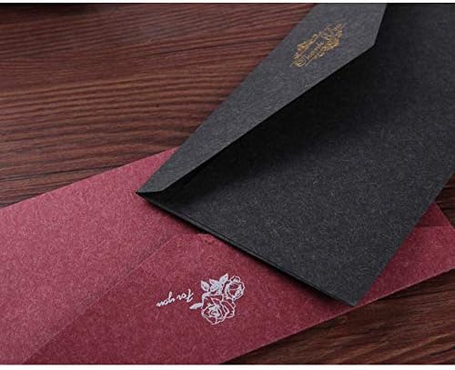 European Vintage Hot Stamping Printing Kraft Paper Envelopes School Supplies Envelope for Wedding Letter Invitation