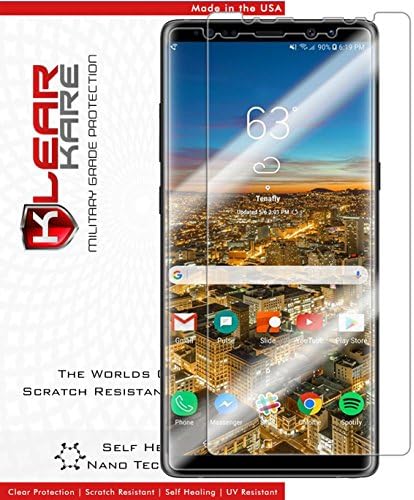 KlearKare Invisible Screen Shield Protector for Samsung Galaxy Note 8 (Case Friendly) | (HD) Clear | Self Healing Nano Technology | Bubble Free