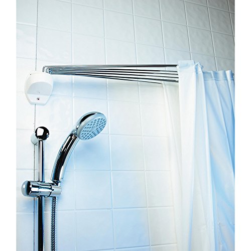 Tenda Doccia Angolare Kleine Wolke 138x62x240 Cm - Bianca - Foto 9