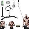 Katrol Kabel Systeem van Fitness voor lat Pulldown en Lift, 2m DIY Uitrusting met Handvatten en Laadplaat voor…