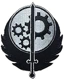 Patch Squad Men's Fallout Style Brotherhood of Steel BOS Embroidered Patch (Black)