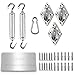Sun Shade Sail Hardware Kit 6 Inches for Triangle Patio Shade Sail Installation Heavy Duty Anti-Rust 316 Stainless Steel