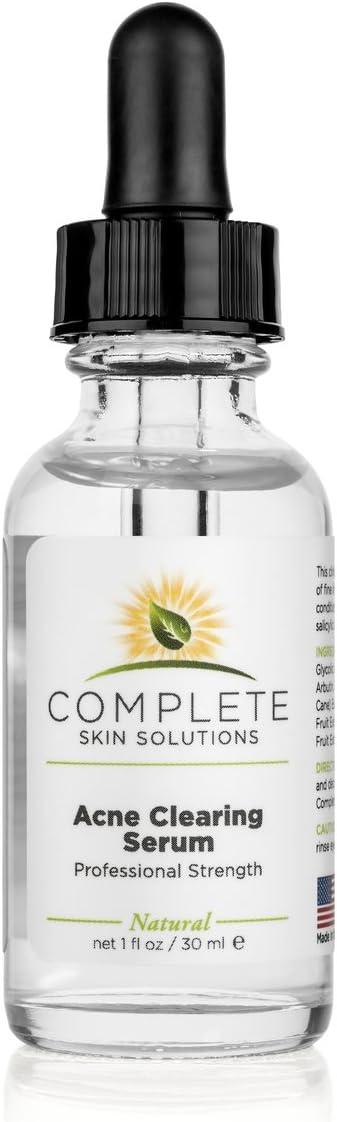 Acne Clearing Face Serum - Natural & Highly Potent Anti Aging Formula | Erase Wrinkles & Fine Lines,Brighten Your Skin,Fight Acne,Cystic,Blemishes, Blackheads