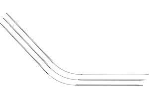uxcell 3Pcs Size US 1 (2.25mm) Double-Pointed Flexible Knitting Needles 9 Inch(23cm) Stainless Steel Needle for Handmade Proj