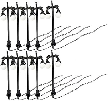 calle led miniatura juguete poste de