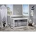 Dream On Me Chesapeake 5-In-1 Convertible Crib, Platinum and Navy