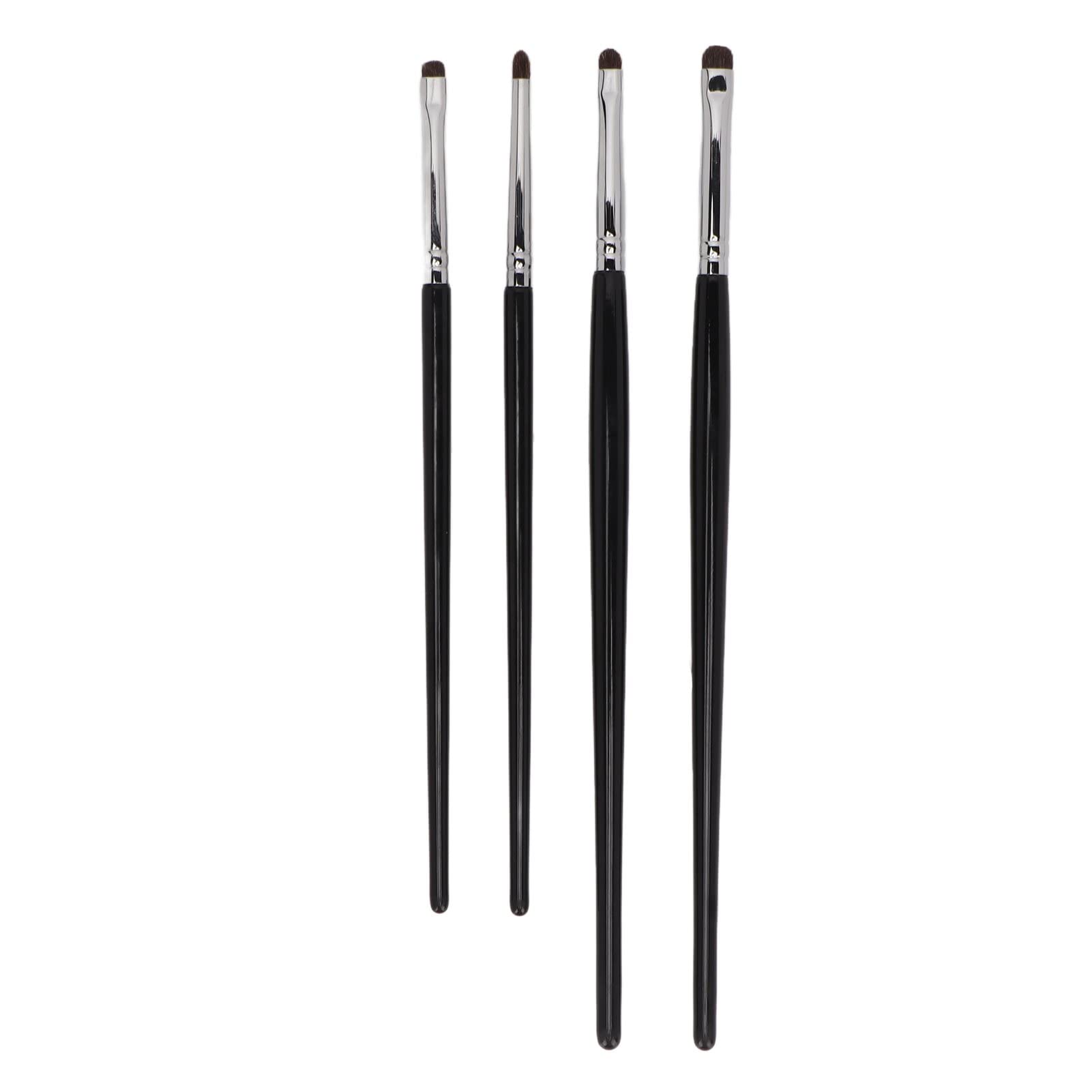 Eye Shadow Brush Kit ,Makeup Brushes Set 4pcs Eye Shadow Eyeline Brushes Soft Brush Comfortable Handle Hair Detail Makeup Brush Kit for Eyeshadow Blending Eyebrow